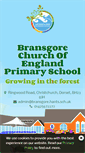 Mobile Screenshot of bransgoreprimaryschool.co.uk