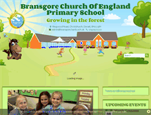 Tablet Screenshot of bransgoreprimaryschool.co.uk